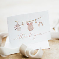 Boho Dusty Blush Pink Baby Girl Clothesline