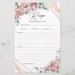 Boho dusty pink peonies eucalyptus gold recipe