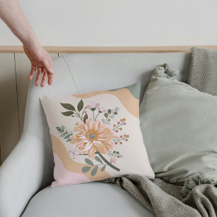 Boho Earth Tones Throw Pillows