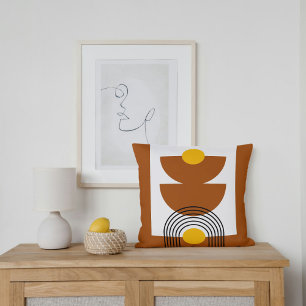 Boho Earth Tones Throw Pillows