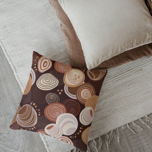Boho Earth Tones Throw Pillows (Creator Uploaded)