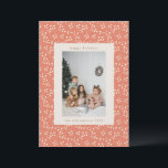 Boho Earthy Botanical Border Custom Photo  Holiday Card<br><div class="desc">Celebrate the season with this charming rustic holiday photo card,  featuring a delicate floral pattern and a timeless frame for your family picture. Perfect for sending warm wishes to loved ones,  this personalised card brings a cosy,  festive touch to your holiday greetings.</div>