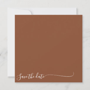 Boho Earthy Botanical Elegant Ivory Square Card