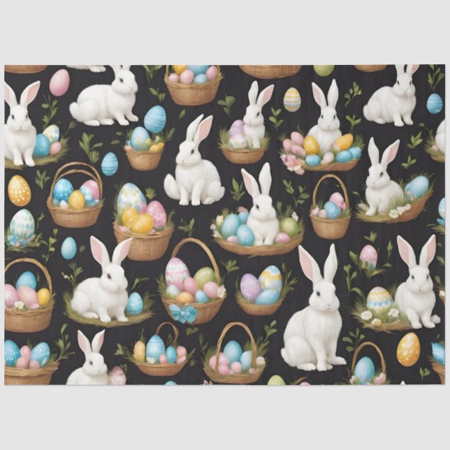 Boho Easter Bunny Collection Tissue Paper (Front)