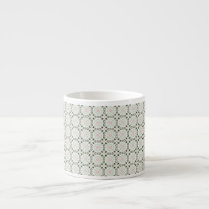 Boho Eclectic Intricate Delicate Christmas Pattern Espresso Cup