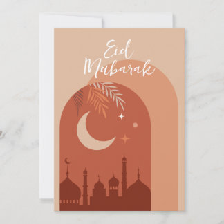 Boho Eid Mubarak Eid Card