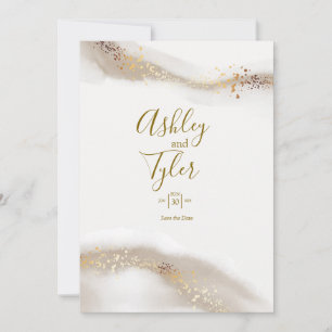 Boho Elegant Coastal Wedding  Invitation