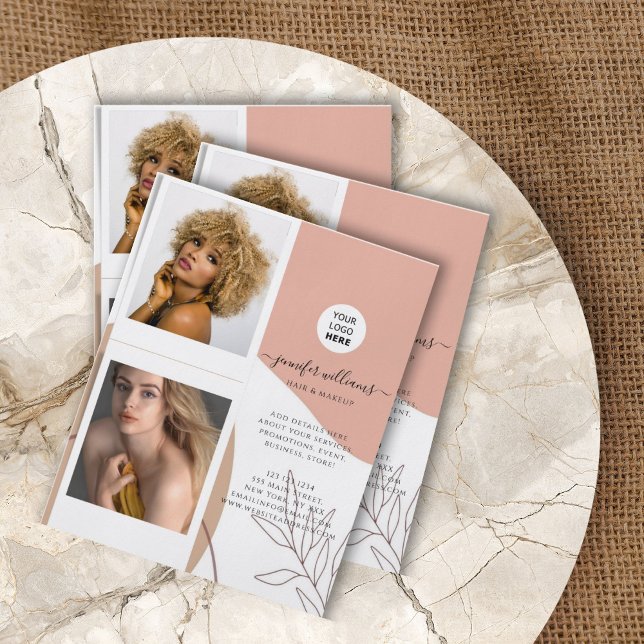 Boho Elegant Custom Photo Logo Promotional Flyer (Creator Uploaded)