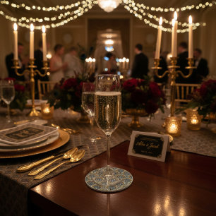 Boho Embroidery Arch Pattern Coaster 