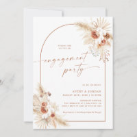 Boho Engagement Party Invite | Couples Shower Card