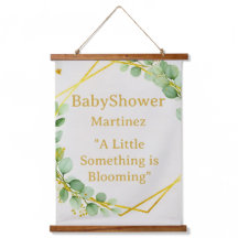 Boho Eucalyptus and Gold Baby Shower Backdrop Tape