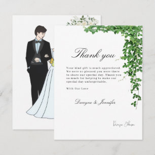 Boho Eucalyptus Greenery Summer Wedding Card