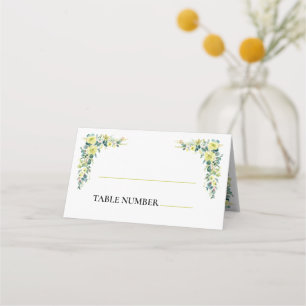 Boho Eucalyptus Greenery Summer Wedding Place Card
