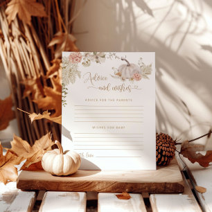 Boho fall advice and wishes for parents card