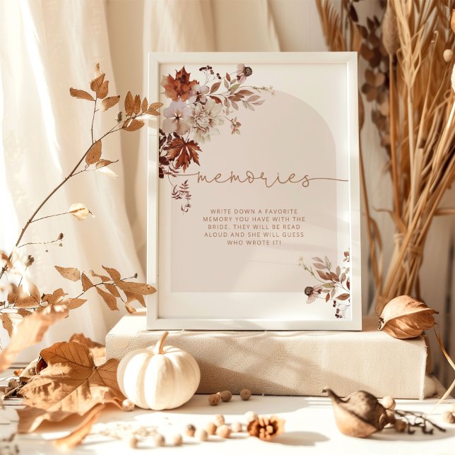 Boho fall arch memories with the bride poster (Creator Uploaded)