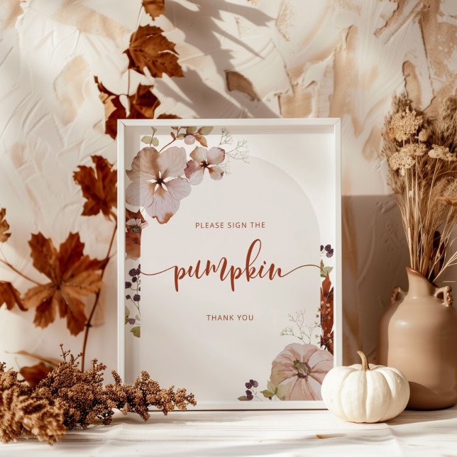 Boho fall arch Please sign the pumpkin sign (Creator Uploaded)