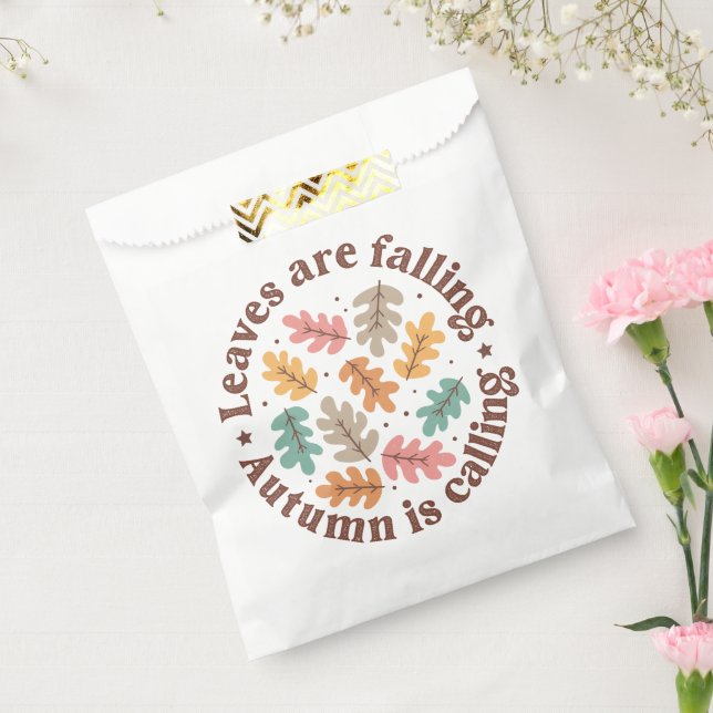Boho Fall Autumn Quote  Favour Bags (Sealed)