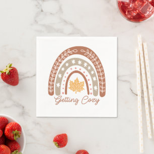 Boho Fall Autumn Quote  Napkin