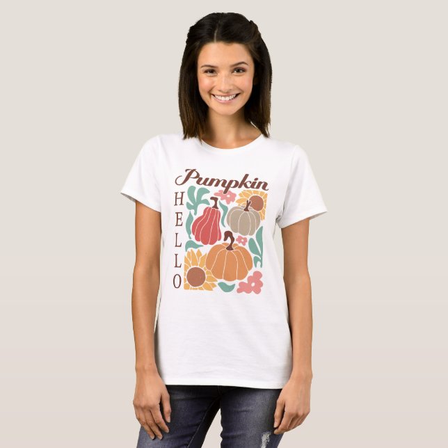 Boho Fall Autumn Quote  T-Shirt (Front Full)