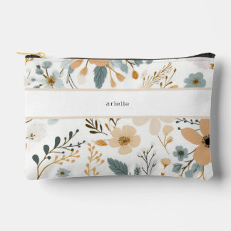 Boho Fall Foliage Persolized Accessory Pouch