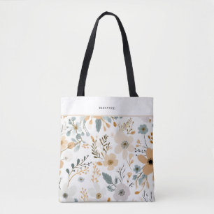Boho Fall Foliage Tote Bag