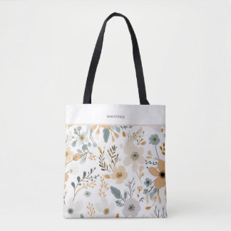 Boho Fall Foliage Tote Bag