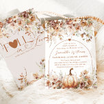 Boho Fall in love Wildflower Baby Shower Invitation<br><div class="desc">Introducing our enchanting Boho Pumpkin Fall Rustic Chic Baby Shower Invitation – the perfect blend of autumnal charm and rustic elegance to celebrate the upcoming arrival of a little one! 🍂 Embrace the Warmth of Fall 🍂 Get ready to welcome the fall season with open arms and a heart full...</div>