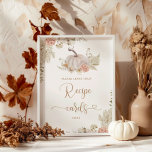 Boho fall leave your recipe card here poster<br><div class="desc">Boho fall leave your recipe card here poster
Matching items available.</div>