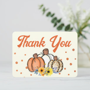 Boho Fall Pumpkin Thank You