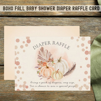 Boho Fall Pumpkins Enclosure Card