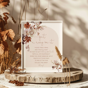 Boho fall put a ring on it game poster