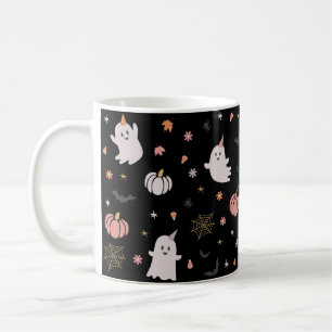 Boho Fall Spooky Ghost Halloween Coffee Mug