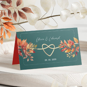 Boho Fall Wedding Place Card