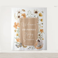 Boho Fall Wildflower Fairy Baby Shower Welcome