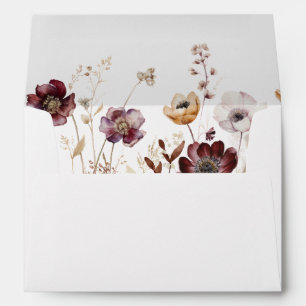Boho Fall Wildflowers Envelope