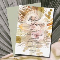 Boho Fan Palms Roses Bridal Shower
