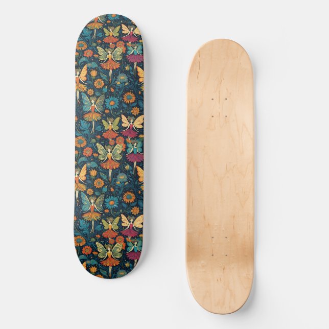 Boho Fantasy Fairies Skateboard (Front)