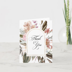 Boho Fantasy Watercolor Floral Thank You