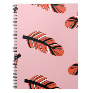 Boho Feathers: Vintage Repeat. Notebook