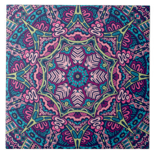 Boho Festive Mandala Tile