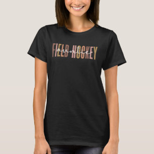 Boho Field Hockey Aunt Of A Field Hockey Player Au T-Shirt
