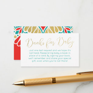 Boho Fiesta Books for Baby Enclosure Card