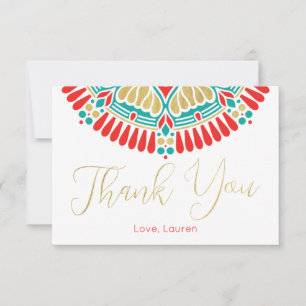 Boho Fiesta Personalised Thank You