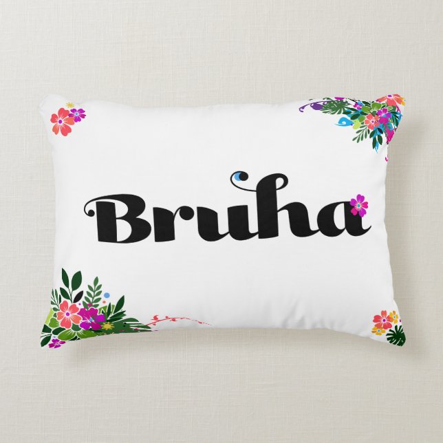 Boho Filipino 'Bruha' Accent Pillow (Front)