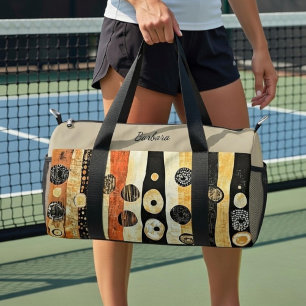Boho Flair Dink Well Personalized Small Duffle Bag