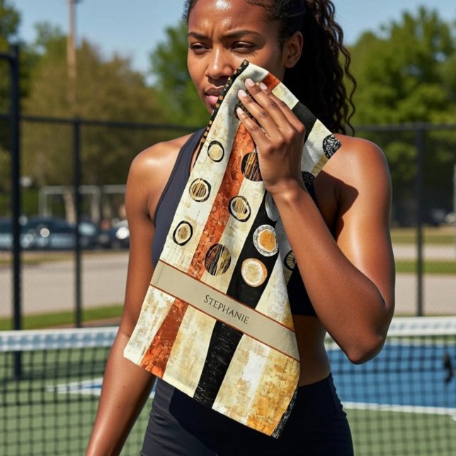 Boho Flair Personalized | Dink Well Hand Towel (Creator Uploaded)