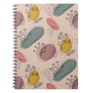 Boho Floral Abstract Notebook
