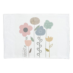 Boho Floral Abstract Wallpaper  Pillowcase