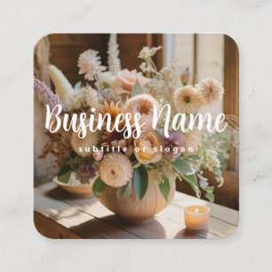 Boho floral   Aesthetic   Chic   Business Card 