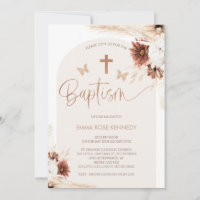 Boho Floral And Butterflies Arch Baptism